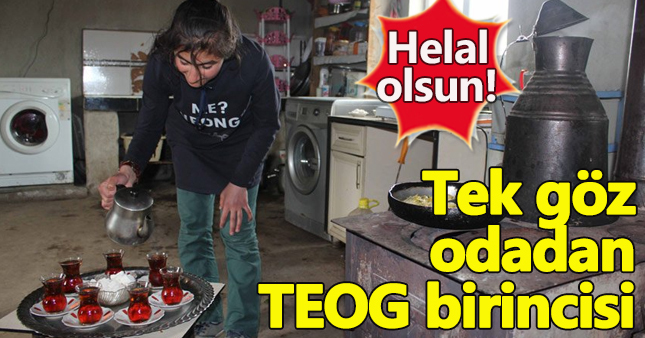 TEOG birincisinin zor şartları duygulandırdı