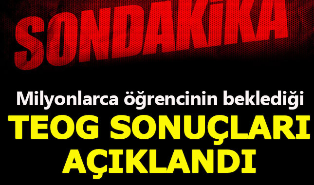 TEOG sonucu sorgula, 2017 TEOG sonucu öğrenme, E-Okul giriş