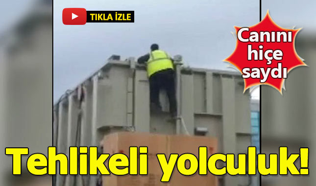 TIR dorsesinde tehlikeli yolculuk