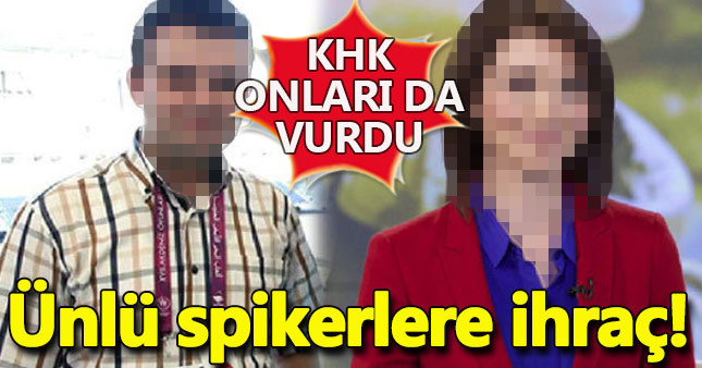 TRT'nin şanslı spikeri ihraç edildi!