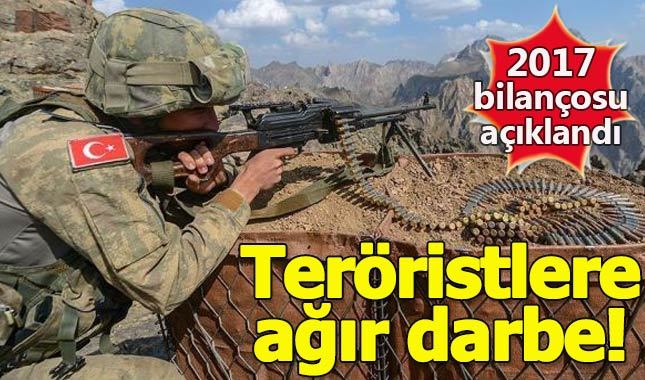 TSK, 2017'de PKK'ya ağır darbe vurdu