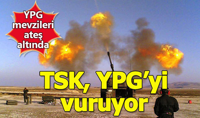 TSK, Afrin'i top atışlarıyla vurmaya başladı