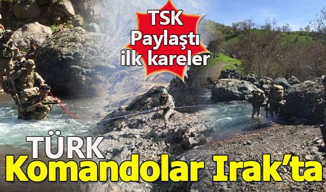 TSK fotoğrafları paylaştı! İşte Kuzey Irak'taki Türk komandoları...