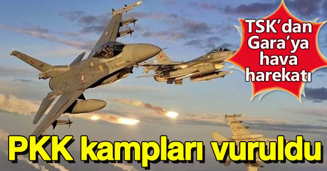 TSK jetlerinden Kuzey Irak'a hava operasyonu