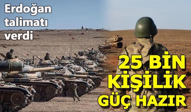 TSK teyakkuzda, 25 bin asker sınırda