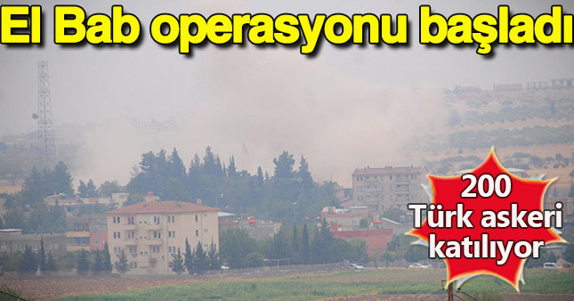 TSK ve ÖSO El Bab operasyonunu başlattı