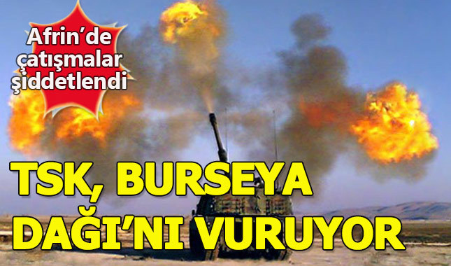 TSK'da Burseya Dağı'nı bombalıyor