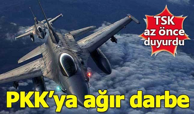 TSK'dan Irak'ın kuzeyindeki PKK hedeflerine hava harekatı