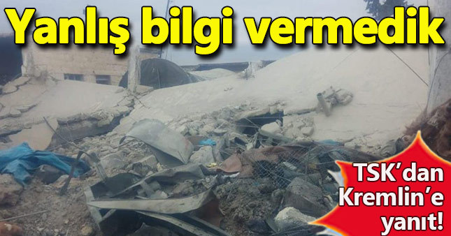 TSK'dan Rusya'ya yanıt