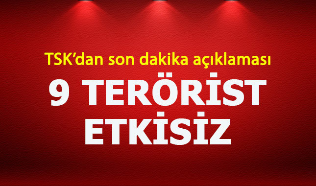 TSK'dan son dakika operasyon açıklaması