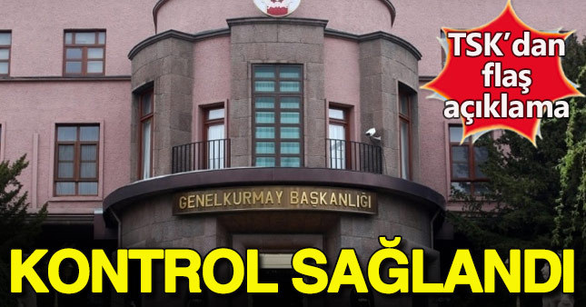 TSK'dan terörle mücadele açıklaması