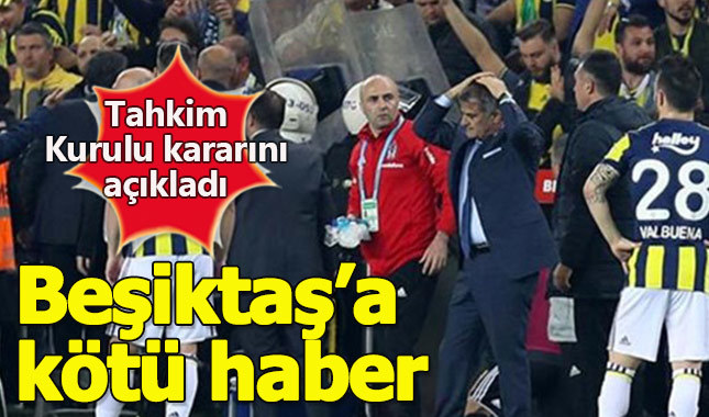 Tahkim Kurulu'ndan Beşiktaş'a kötü haber