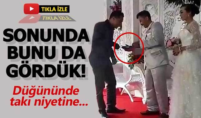 Takı törenine POS cihazı getiren damat!