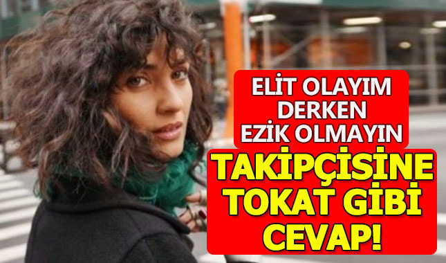 Takipçisine ayar verirken bile kalitesini konuşturan isim Tuba Büyüküstün