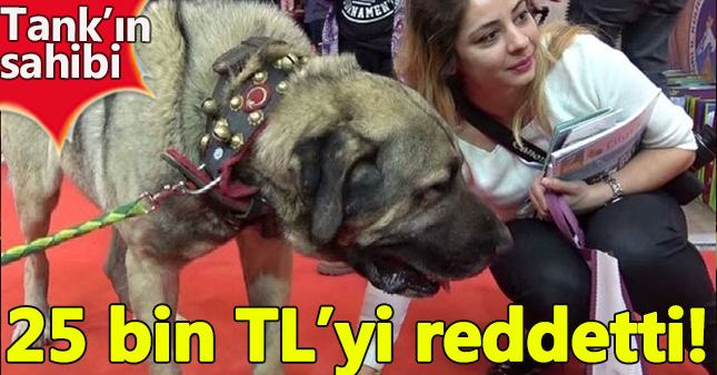 Tank'ın sahibi 25 bin TL'yi reddetti