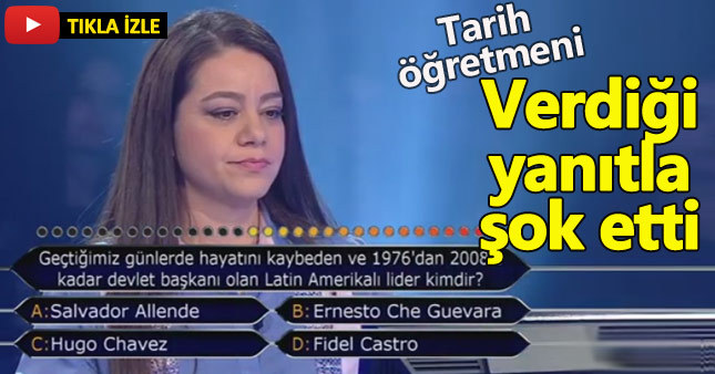 Tarih öğretmeninden "yok artık" dedirten cevap