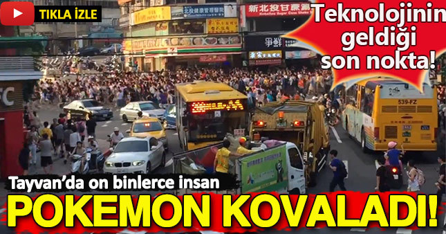 Tayvan'da hayret veren görüntü!