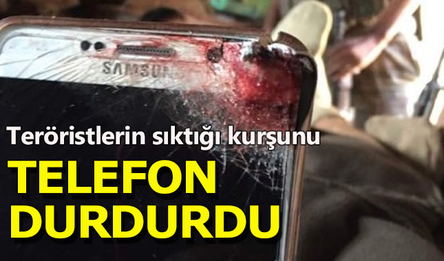 Teröristin mermisi uzman çavuş'un telefonunda patladı