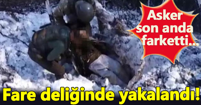 Teröristin yakalanma anı görüntülendi