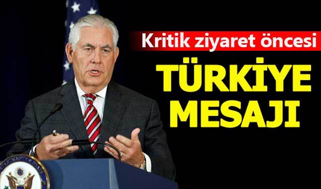 Tillerson'dan Türkiye ziyareti öncesi işbirliği çağrısı