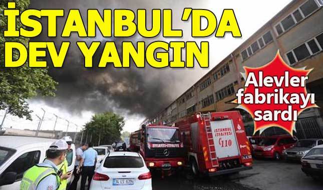 Topkapı Davutpaşa yangın - iplik fabrikasında yangın