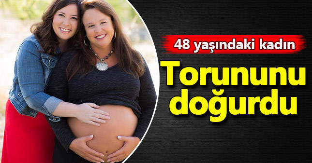 Torununu doğurdu!