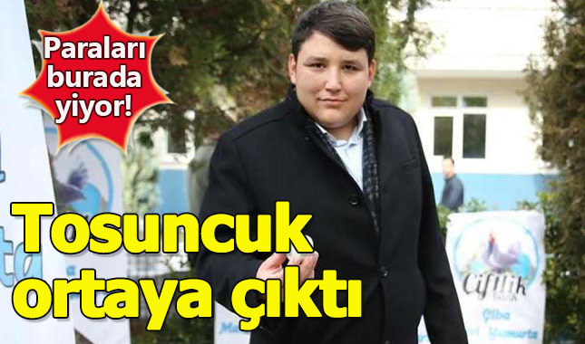 Tosuncuk lüks otelde ortaya çıktı