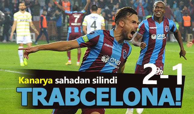 Trabzonspor Fenerbahçe maçı geniş özeti ve goller (2-1) Novak ve Sosa'nın golleri