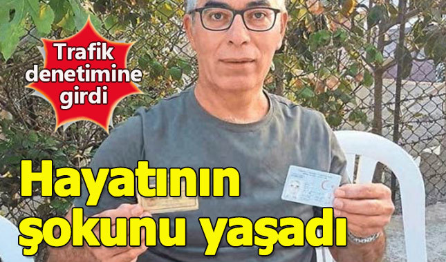 Trafik kontrolünde ölü olduğunu öğrendi