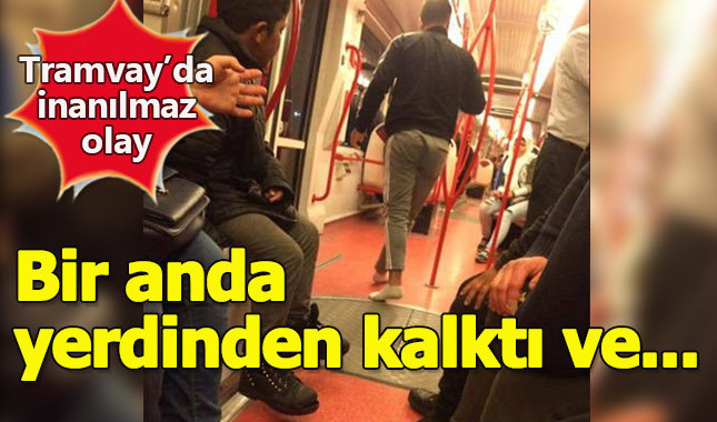 Tramvay'da yürekleri ısıtan hareket