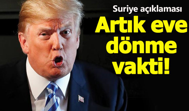 Trump, ABD'nin Suriye'den çekilmesiyle ilgili konuştu