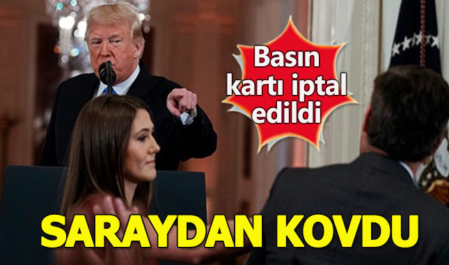 Trump ile tartışan muhabirin basın kartı askıya alındı!