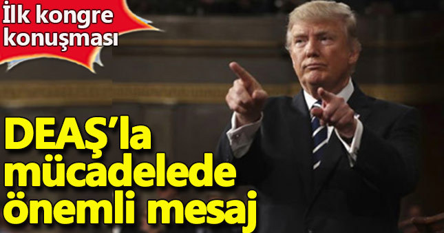 Trump ilk kez ABD Kongresine hitap etti