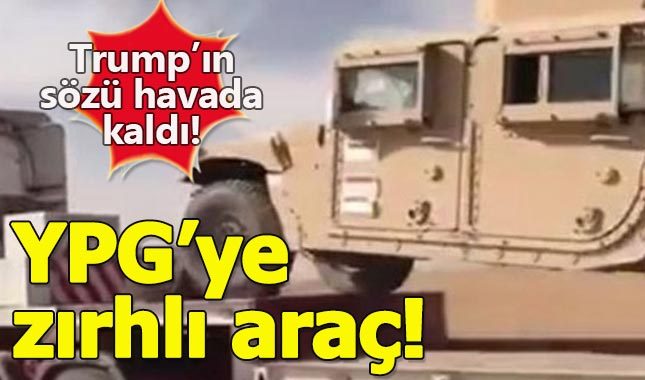 Trump'ın 'YPG'ye silah verilmeyecek' sözünü yerde bırakan skandal görüntüler!