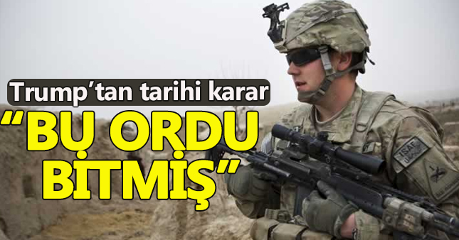 Trump'tan ABD ordusu hakkında 'tarihi' karar