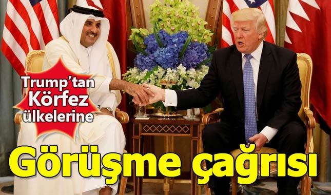 Trump'tan Körfez ülkelerine görüşme çağrısı