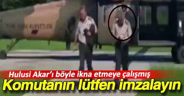 Tümgeneral, Hulusi Akar'ı kandırmaya çalışmış