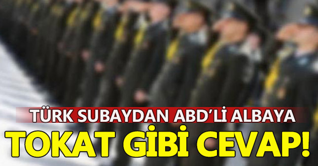 Türk subaydan ABD'li Albay'a madalya resti