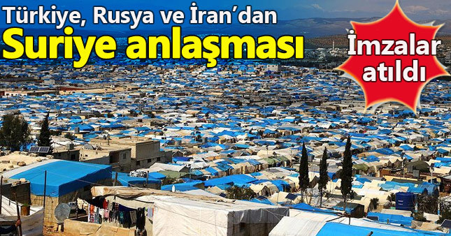 Türkiye, Rusya ve İran'dan "Suriye'de çatışmasızlık bölgesi" anlaşması