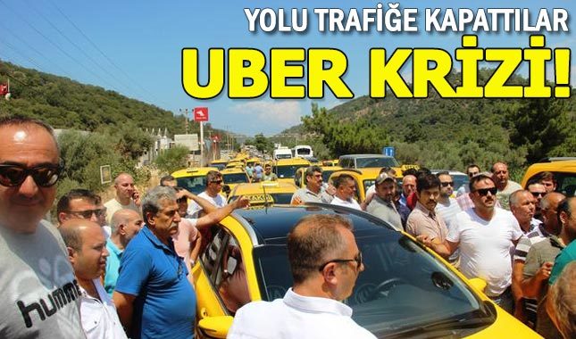 Uber krizi Bodrum'da taksicileri isyan ettirdi