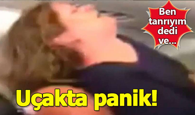 Uçakta korku dolu anlar!