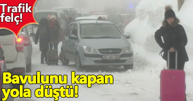 Uludağ'da trafik felç oldu!