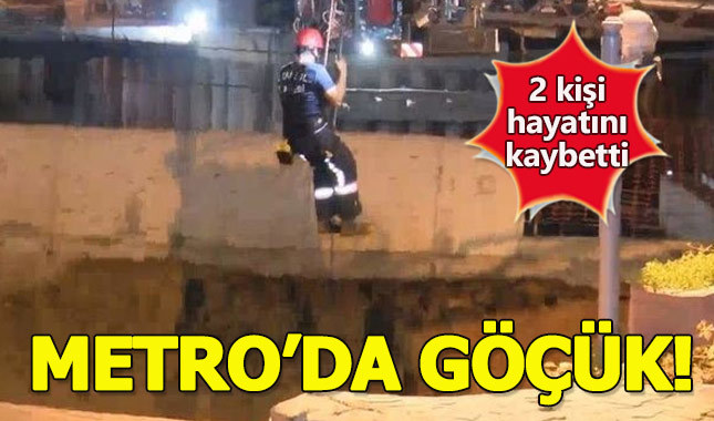 Ümraniye'de Metro istasyonunda göçük: 2 kişi hayatını kaybetti