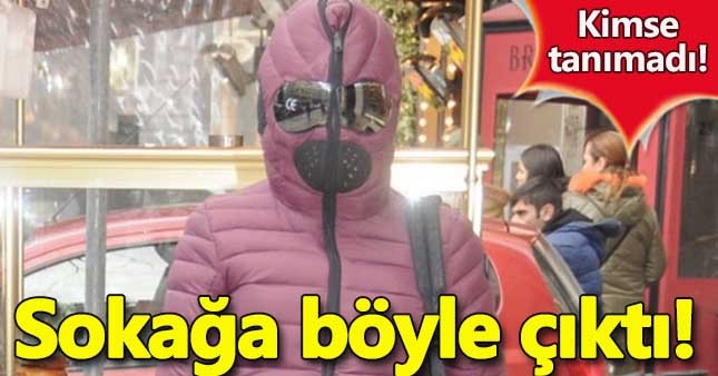 Ünlü isim maskeli montla sokağa çıktı!