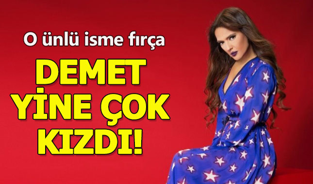 Ünlü şarkıcı, Demet Akalın'ı çileden çıkardı!