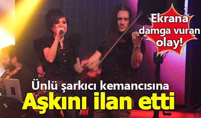 Ünlü şarkıcı TRT ekranında kemancısına aşkını ilan etti