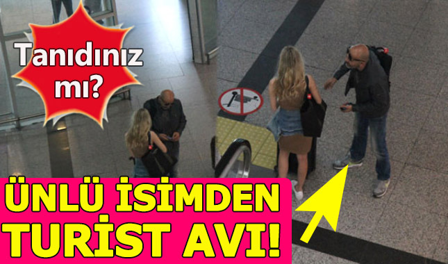 Ünlü şarkıcı havaalanında turist kızı tavladı
