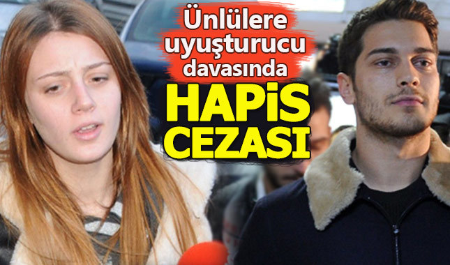 Ünlülere uyuşturucu davasında hapis cezası