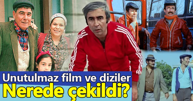 Unutulmaz dizi ve filmlerin çekildiği mekanlarda fotoğraf çeken adamın çalışması