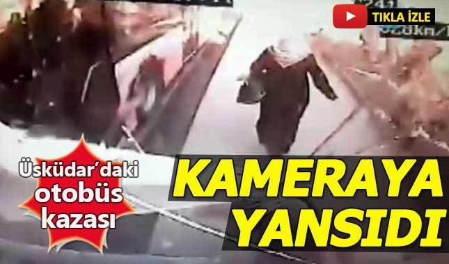 Üsküdar'da 3 kişinin ölümüne neden olan feci kaza kamerada
